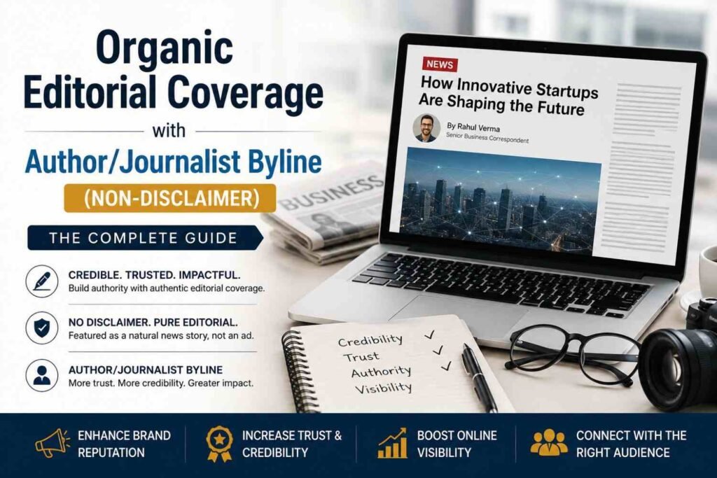Organic Editorial Coverage with Author/Journalist Byline (Non-Disclaimer)
