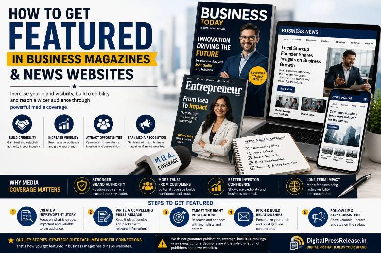 How to Get Featured in Business Magazines & News Websites